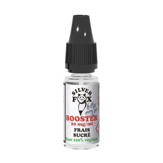 ❄️🍬 Booster Nicotine Frais et Sucré Silver Fox 50/50 végétale – 10 ml / 20 mg