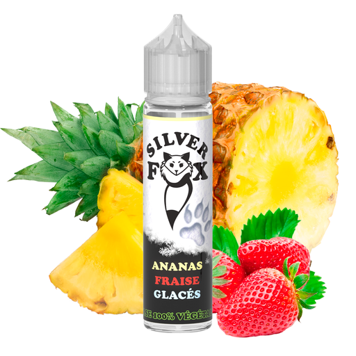 E-liquide Silver Fox – Ananas Fraise Végétol  50 ml (70 ml)
