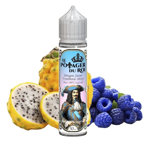 🐉💛 E-liquide Dragon Jaune Framboise Bleue - Le Potager du Roi  50ml - Base Végétol