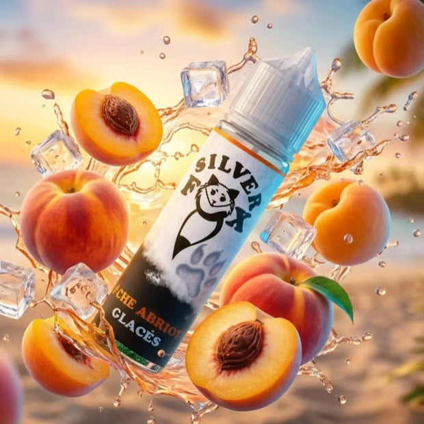 E-liquide Pêche Abricot Glacée Silver Fox