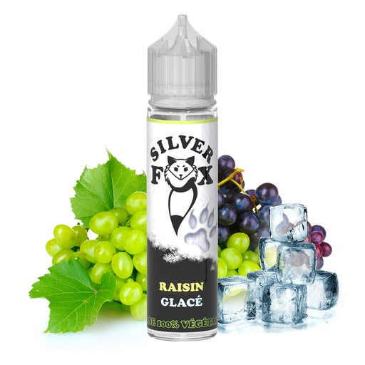 🍇 ❄️E-liquide Raisin Glacée - Silver Fox végétal 50 ml.