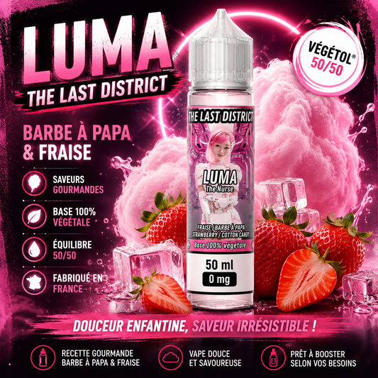 Luma The Last District – Barbe à Papa, Fraise et Fraîcheur  50 ml