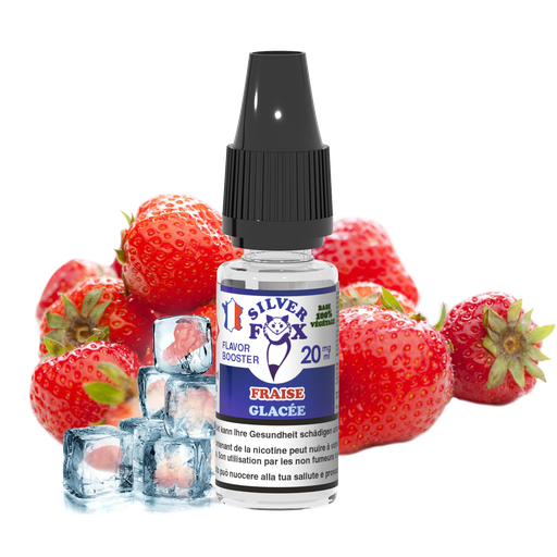 Booster fraise glacée silver fox  végétol 10ml / 20mg 