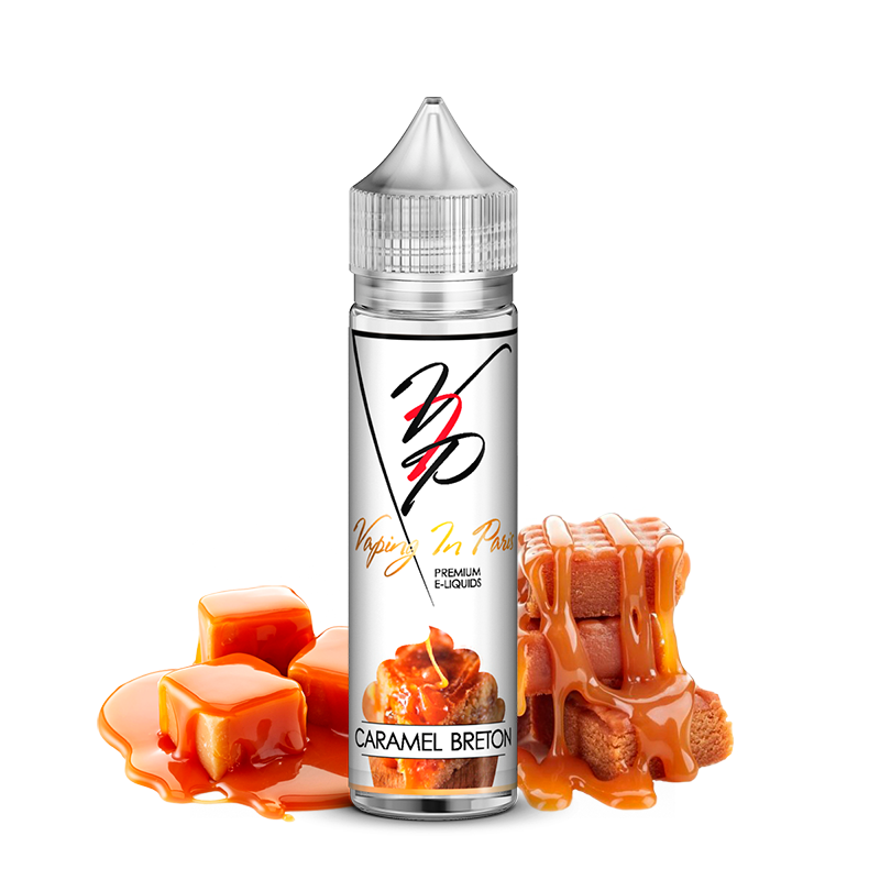 E-liquide Caramel Breton - Vaping in Paris 50 ml : 100% végétale