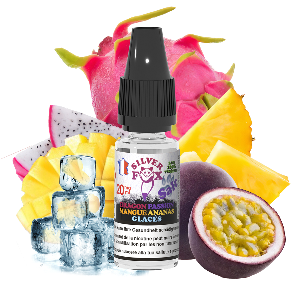  E-liquide  Dragon Passion Silver Fox _10ml / 20mg SALT