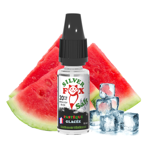 🍉 E-liquide Silver Fox Pastèque 10ml / 10 mg NS