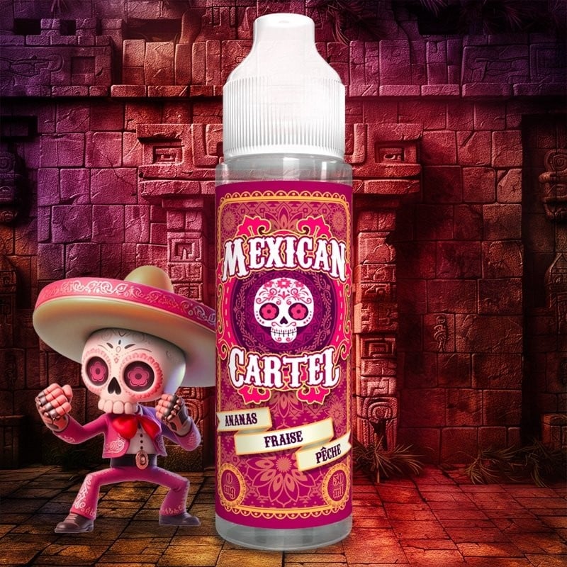 E-Liquide Ananas Fraise Pêche - Mexican Cartel 100ml