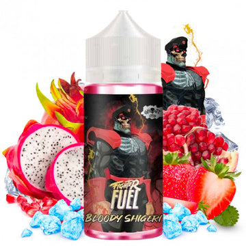 🍓🍒  E-liquide Bloody Shigeri- Fighter Fuel by Maison Fuel 100 ml.