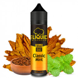 E-LIQUIDE CLASSIC MINT - ELIQUID FRANCE 50 ML .