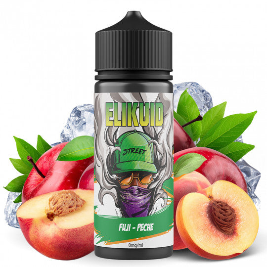 🍑🍎 E-liquide Fuji Pêche - Elikuid Street by O’Jlab | 100ml (Shortfill 120ml)