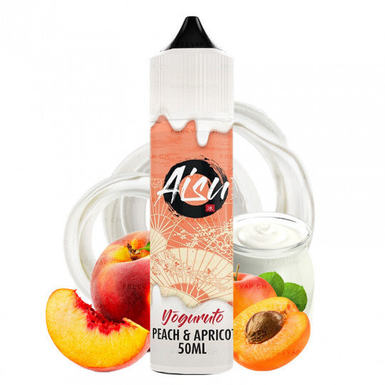 🍑E-liquide Peach & Apricot - Shortfill Format - Aisu Yoguruto by Zap! Juice (50 ml)