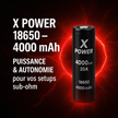 Accu 18650 - 4000mAh - X Power