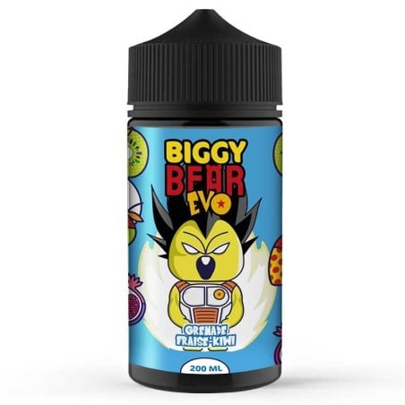 🍉🍓🥝E-Liquide Grenade Fraise Kiwi – Biggy Bear EVO 200 ml