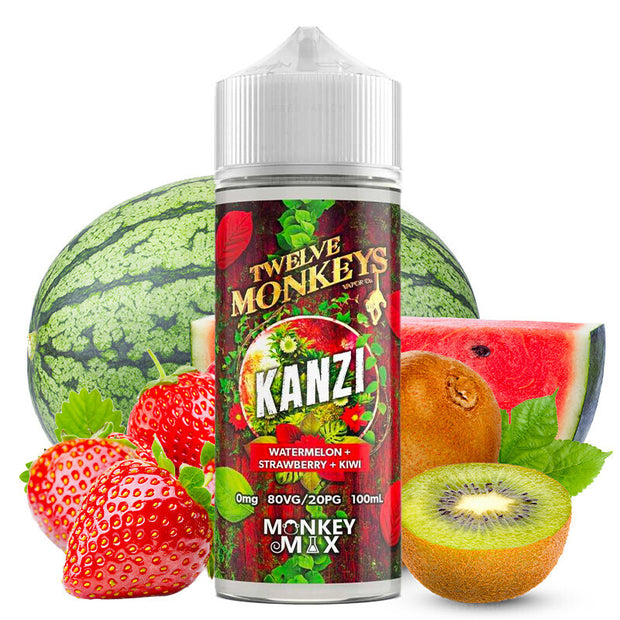 🍉🍓🥝E-Liquide : Twelve Monkeys Kanzi 100 ml.
