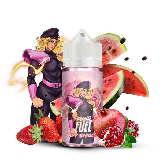 🍒🍉🍓E-liquide Lady Shigeri - Fighter Fuel by Maison Fuel 100ml "Shortfill 120ml"