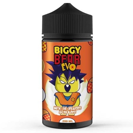 E-Liquide Mix de Fraises Acidulées – Biggy Bear EVO 200 ml