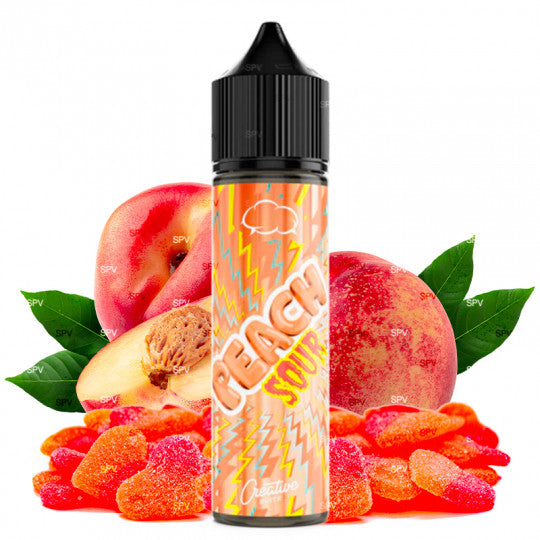 🍑💥 E-liquide Peach Sour - Creative Suite by Eliquid France | 50 ml (flacon 70 ml)