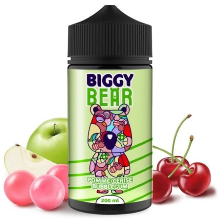 E-Liquide Pomme Cerise Bubble Gum – Biggy Bear 200 ml