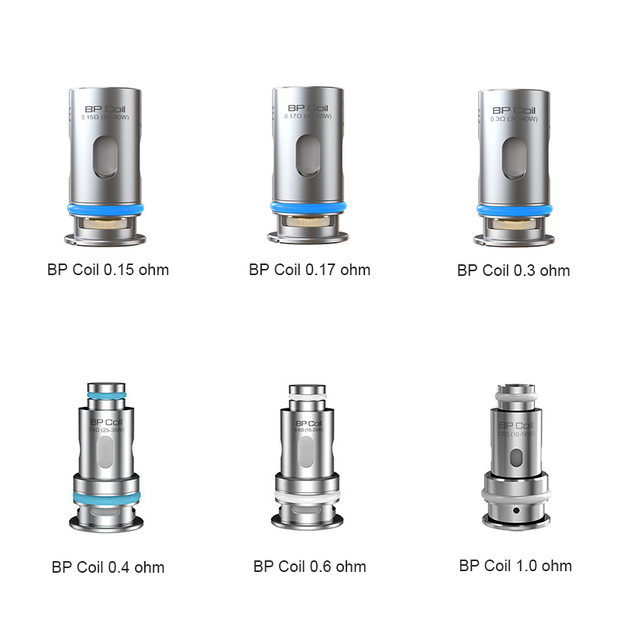 Résistances BP coils - Aspire / Pack x5 ( 0.15 Ohm )